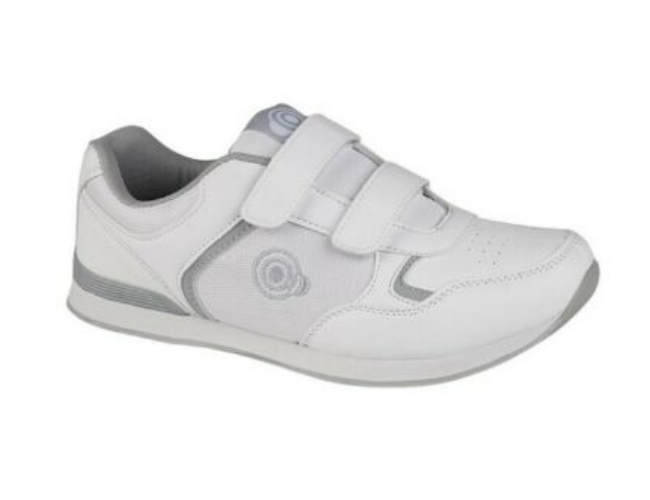 ladies walking shoes with velcro fastening